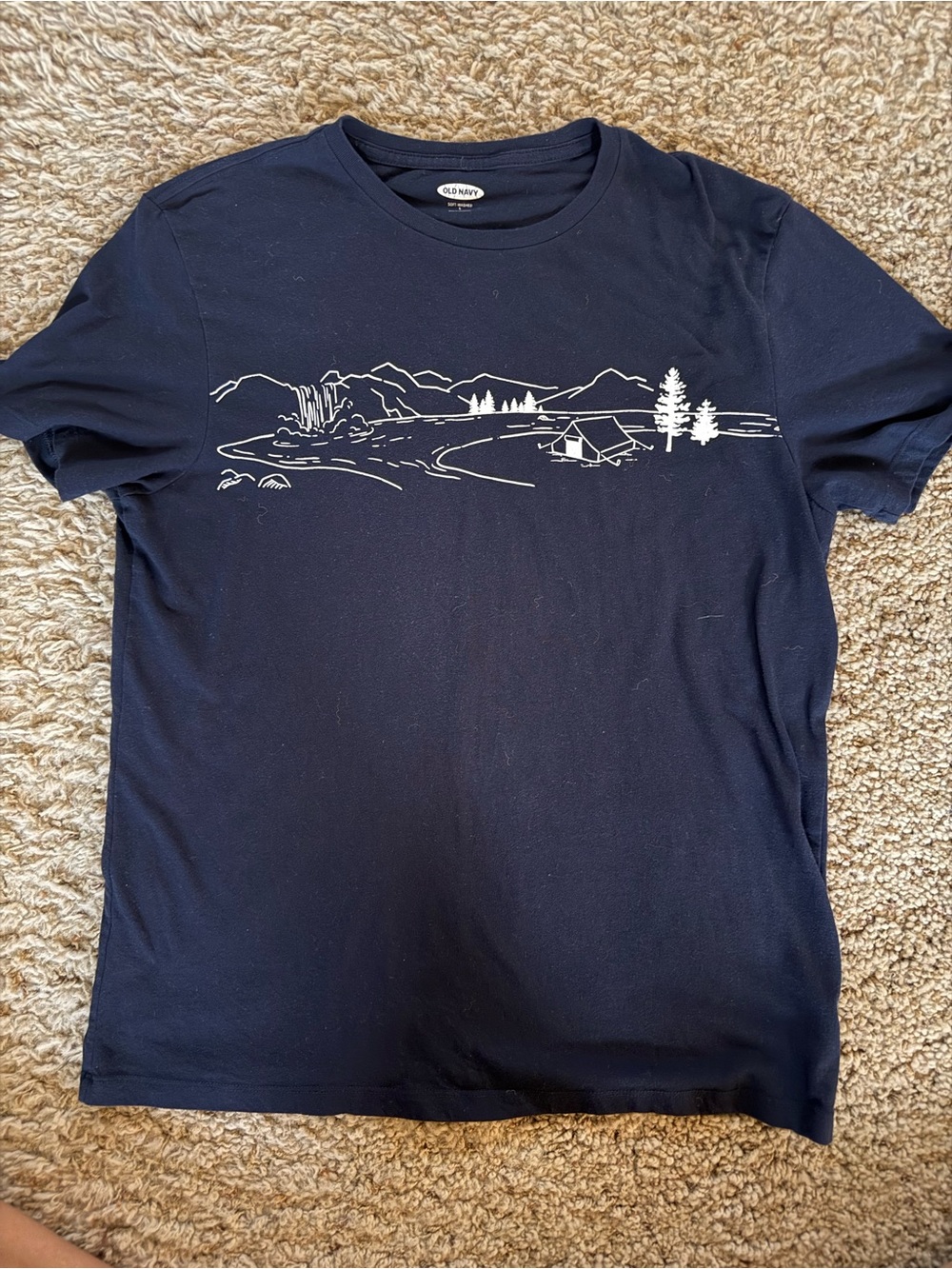 Old Navy Men's Navy Graphic Outdoor Crewneck Tee
